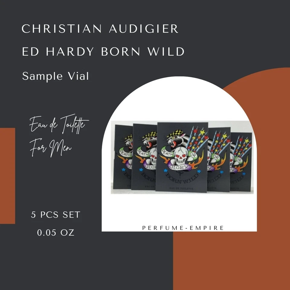 Frascos de muestra Ed Hardy Born Wild 0,05 oz 5 piezas Foto 4 de 4