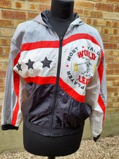 90s Nylon Shell Baseball Jacket Lavon 90s World League Most Valuable Team Player