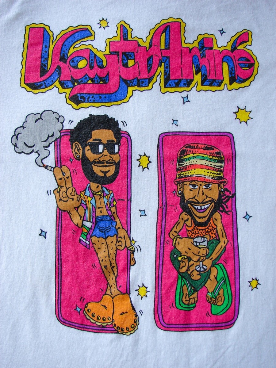 Men's Kaytramine Kaytranada & Amine White Graphic Print Concert