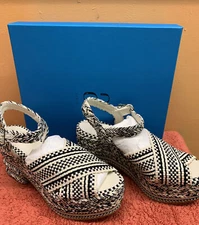 Antolina Paris Womens Eugene Woven Ankle Platform Sandals Size 41💫