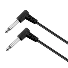 6 Inch Guitar Patch Cable Guitar Effect Pedal Cables Black 6 Pack