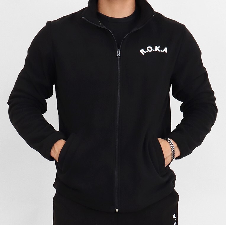 Korea Army ROKA warm fleece full zipup jacket | eBay