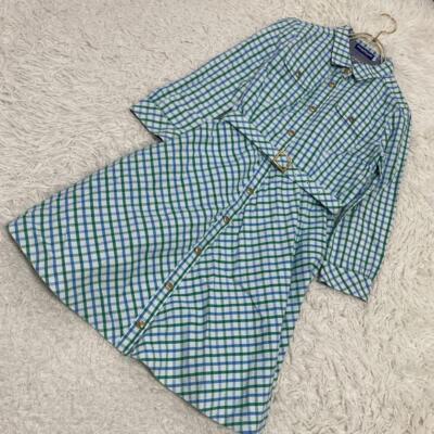 Burberry Blue Label Dress Blue Check Waist Belt Women's Size 38