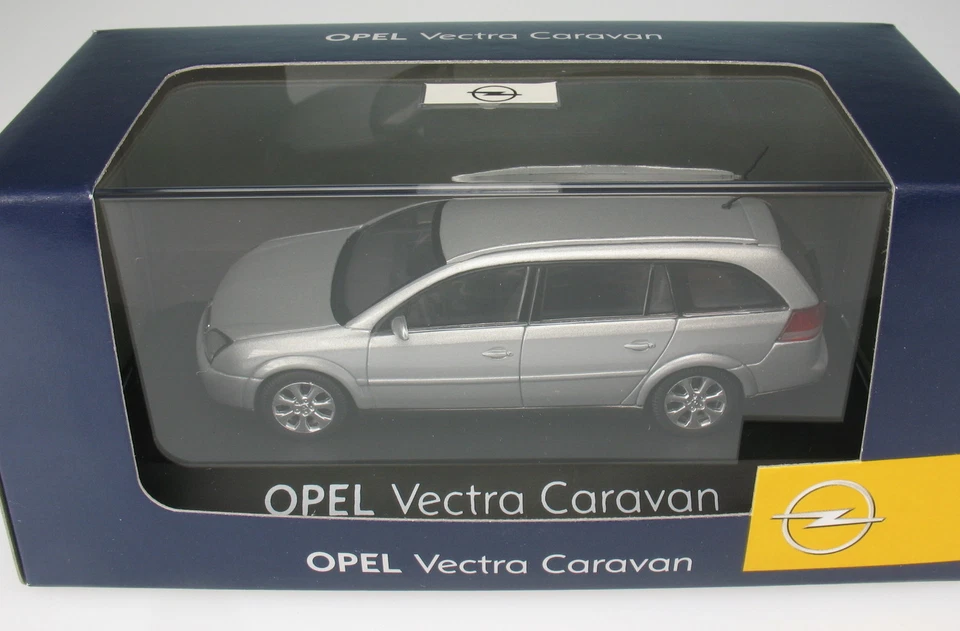 SCHUCO - OPEL Vectra C Caravan - silber metallic -Kombi - 1:43 - NEU -Modellauto - Bild 2 von 4