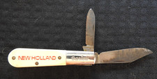 Vintage New Holland Tractor Advertising Pocket Knife Barlow Colonial USA Made