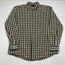 Tommy Hilfiger Shirt Mens XL Multicolor Plaid Button Down Long Sleeve