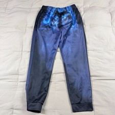 Unbranded Boys Blue Black Wolf Jogger Pants Size 12-14