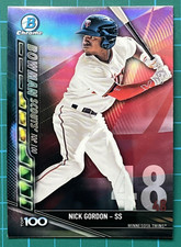 2017 Bowman Chrome Scouts Top 100 Refractors #BTP48 Nick Gordon - NM-MT