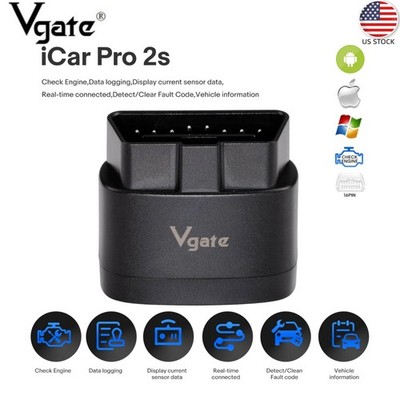 Vgate iCar Pro 2S OBD2 Scanner Bluetooth Scan Car Code Reader Android IOS PC