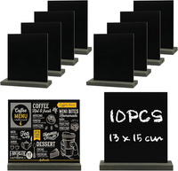 10 StüCk Schiefertafel Zum Beschriften,Aufsteller Kreidetafel Klein,Mini Kreidet