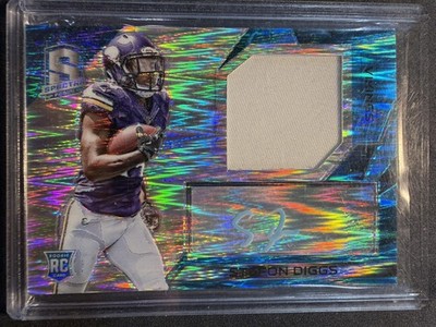 2015 Panini Spectra #198 Stefon Diggs Neon Blue #/50 F44