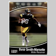 Ihmir Smith-Marsette Rookie #77 2021 SAGE Premier Draft Gold Iowa Hawkeyes Card. rookie card picture