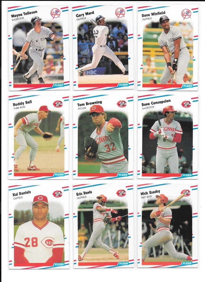 1988 Fleer Baseball Trading Cards / You Choose #s 201 - 400 / mb52 - Image 4 of 4