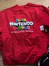 Super Nintendo World Universal Studios Hollywood Pullover Sweater (S) NEW