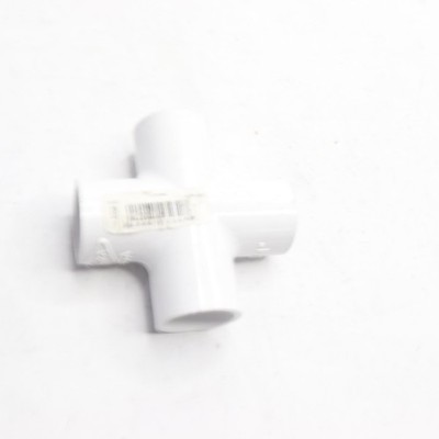 Dura Plastic Products Cross Fitting PVC White 3/4'' Slip x Slip x Slip C420-007