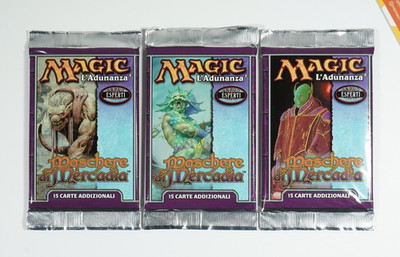 Magic Booster Pack Artset Masken der Ware Sealed 1999 Italienisch