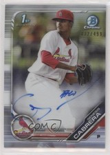 2019 Bowman Chrome Prospect Refractor 332/499 Genesis Cabrera #CPA-GCA Auto 1q7