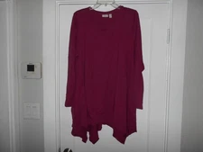 LOGO by Lori Goldstein Mauve Pockets Long Sleeve Top Size 3X
