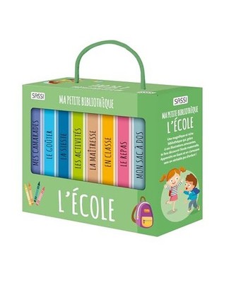 Ma petite bibliothèque - L'école: Coffret en 8 volumes : Mon sac à dos, Le re