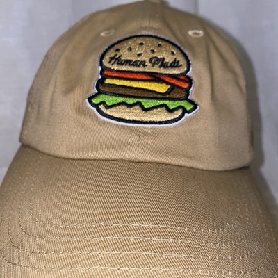 HUMAN MADE 6 PANEL CHEESEBURGER CAP HAT TAN OSFA HYPEBEAST STREET Rare Sold Out