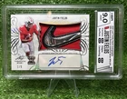 Justin Fields 2021 Leaf Trinity Nike Swoosh Patch Auto RC #1/5 HGA 9 / AUTO 10