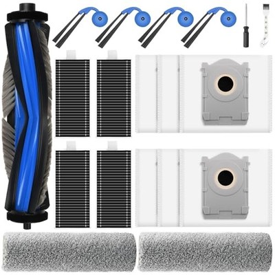 19 Pack Replacement Accessories Kit Compatible with ECOVACS DEEBOT X9 Pro Omni 