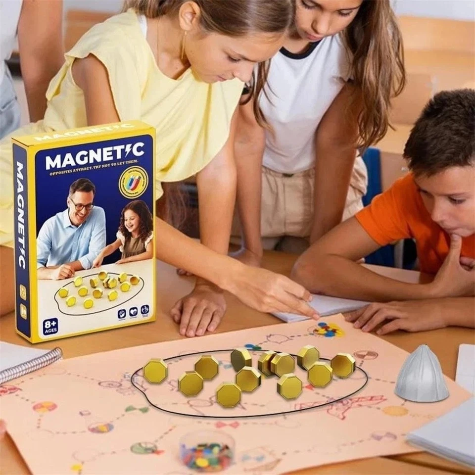 Magnetic Travel Chess Game – Portable Family Strategy Board Set with Stones AUS - Image 4 of 4