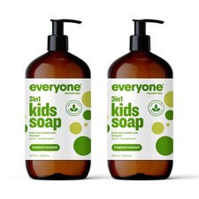 Everyone 3-in-1 Kids Soap, Tropical Coconut, 32 oz - Pack of 2