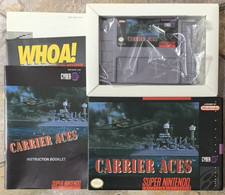 Carrier Aces Near Mint! Complete CIB - Super Nintendo System SNES