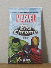 2025 Marvel Topps Chrome Single Pack Factory Sealed Free Shipping 