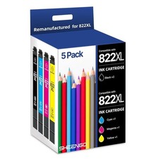 Set Epson 822XL Black/Cyan/Magenta/Yellow Ink Cartridge ALL XL Read