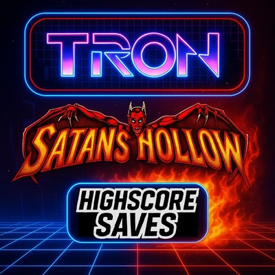 HighScoreSaves - Tron Satans Hollow Multi Arcade Free Play + High Score Save Kit