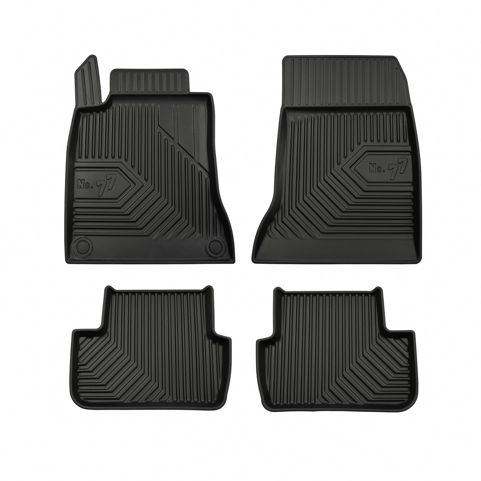Tapis de sol voiture TPE noir pour Mercedes CLA C117 X217 2013-2019