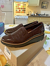Clarks Sharon Dolly Loafer Burgundy Size 6 New