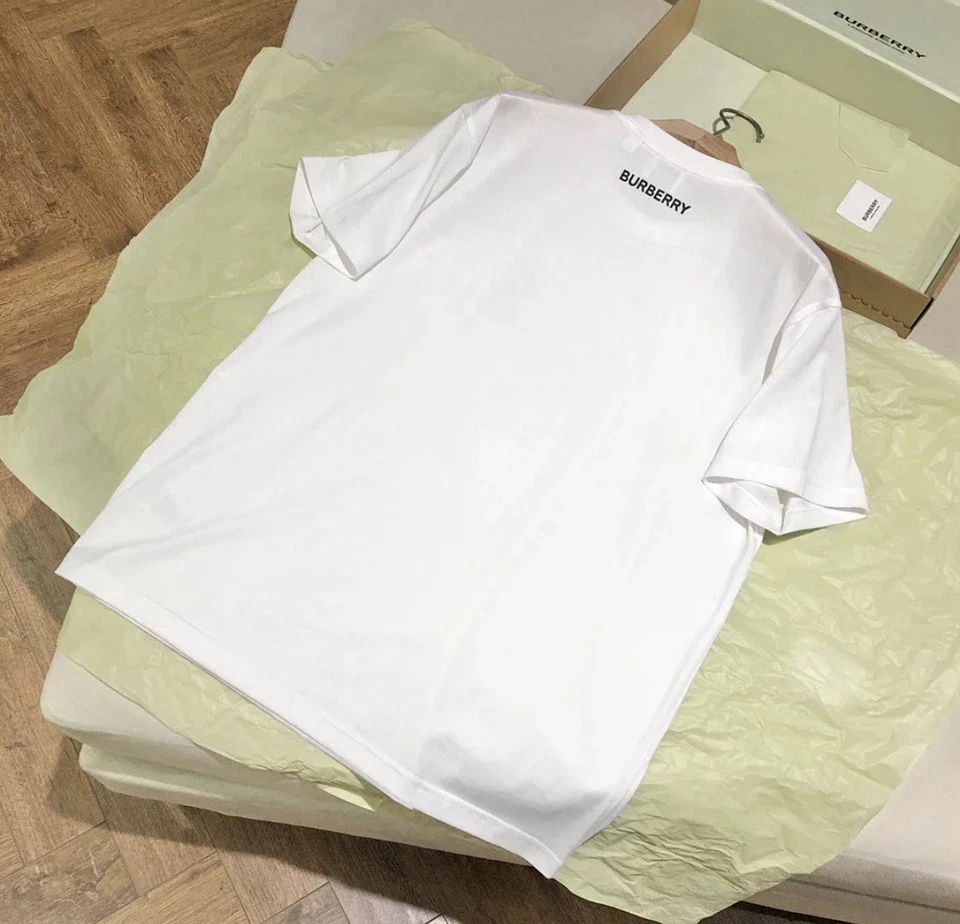 博柏利标志印花 T 恤(透明 )!!! — 第 2/4 张图片