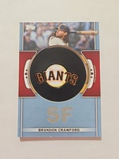 2023 Topps Series 1  TeamLogo Commemorative Patches Brandon Crawford TLP-BC Blue