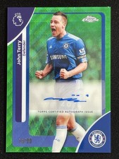 John Terry 2025-26 Topps Chrome Premier League Green Wave Auto /99 #CA-JT