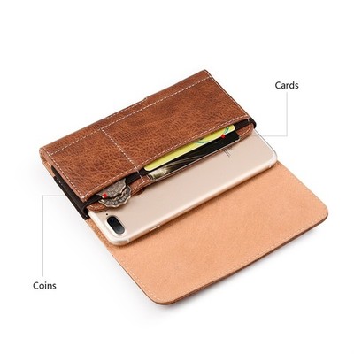 Handytasche PU Leder Handy Gürteltasche Schutzhüllen Für Samsung iPhone Huawei