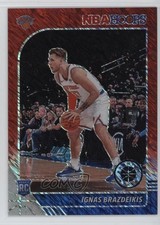 2019 NBA Hoops Premium Stock Red Shimmer Prizm 67/88 Ignas Brazdeikis #235 1ss7