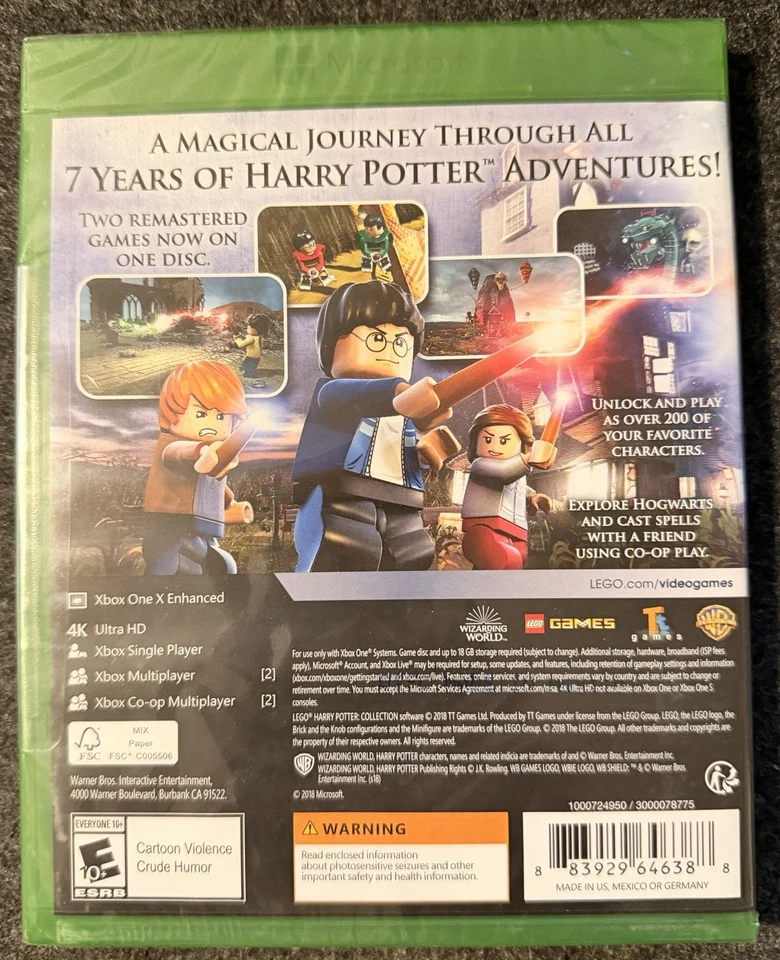 LEGO Harry Potter Collection Xbox One New & Sealed - Image 2 of 2