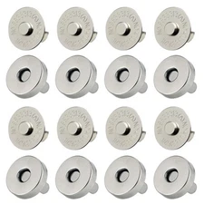 20 Set Magnetic Snaps Purse Magnetic Bag Fastener Clasp Button Replacement Kit
