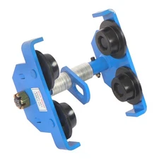 Dual Wheels Alloy Steel 4400 LBS/2 Ton I-Beam Trolley 65-180mm Adjustable