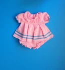 Vintage Cabbage Patch Doll Pink Knit Dress & Bloomers JESMAR SPAIN Clothes