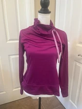 Layer 8 M Performance Funnel Neck Fuschia Pink Quick Dry Pull Over Sweatshirt