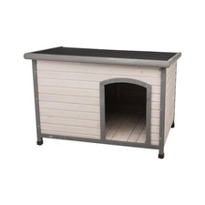 Natura Classic Dog House - Wooden Outdoor Shelter with Weatherproof Sealer, H...