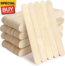 250 Pieces Jumbo Craft Sticks, 8 Inch Wooden Large Tongue Depressor Sticks, Jumb