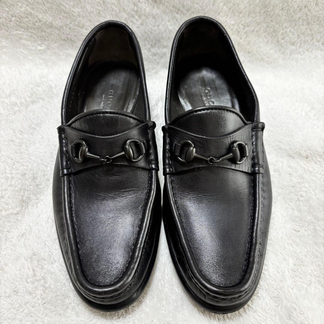 GUCCI Women's Loafers Horsebit Leather Black EU35/US5 120219c thumbnail 4
