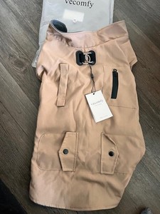 Vecomfy Warm Fleece Lining   Dog Jacket  Tan Size XXL