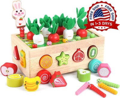 Juguetes Educativos De Madera Para Regalos Para Niños De 2, 3 Y 4 Años Y Arriba.