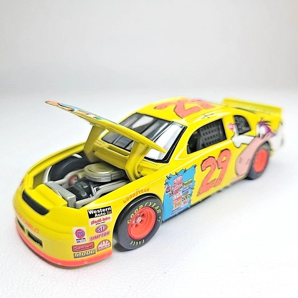 Revell 1:43 1997 Steve Grissom Flintstones Cartoon Network Diecast Car NASCAR 29 - Image 2 of 4
